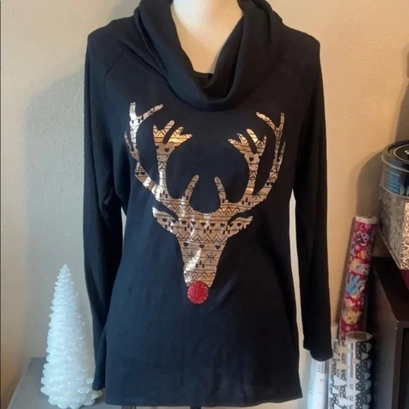 🎄 cute Christmas Rudolph sweater 🎄 - Picture 1 of 7